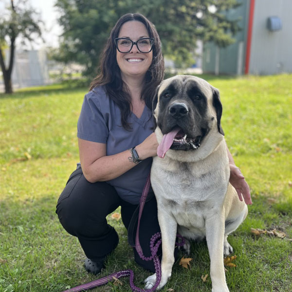 Sherry with her dog