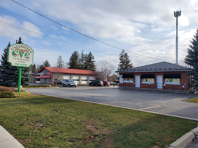 caledonia practice exterior building, parking and outdoor sign